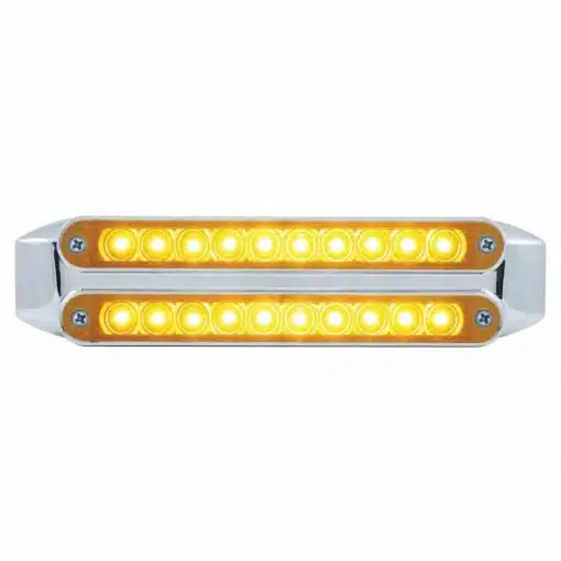 Dual 10 LED 6 1/2" Turn Signal Light Bars - Image 2
