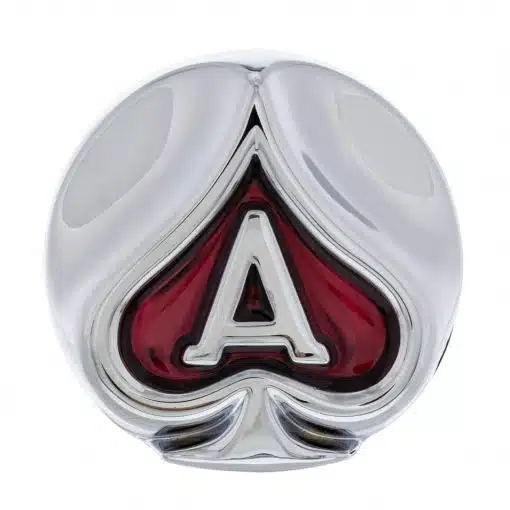 Chrome Ace of Spades Air Valve Knob