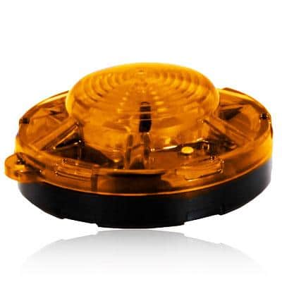 3.50” Amber Round Battery Operated Emergency Flasher » 75 Chrome Shop