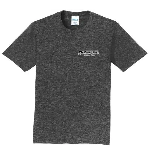 Youth 75 Chrome Shop Heather Retro Truck T Shirt - Image 2