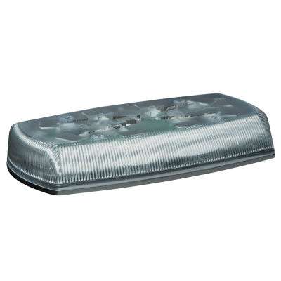 Permanent Mount 15" Clear/Amber Reflex Mini Strobe Lightbar