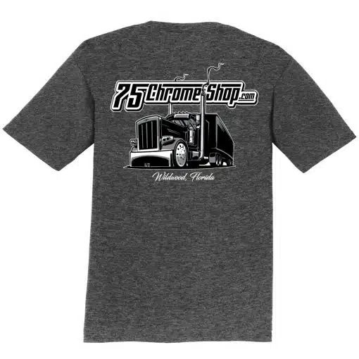 Youth 75 Chrome Shop Heather Retro Truck T Shirt