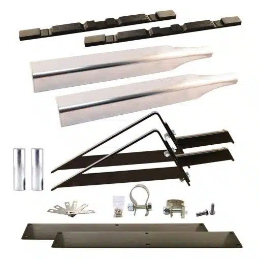 Standard Full Fender Mounting Kit (14 Ga. | Threaded Post Mount) - Triangular Undermounts