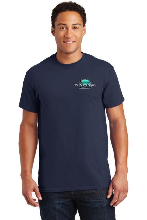 75 Chrome Shop Navy Palm Tree T-Shirt - Image 4