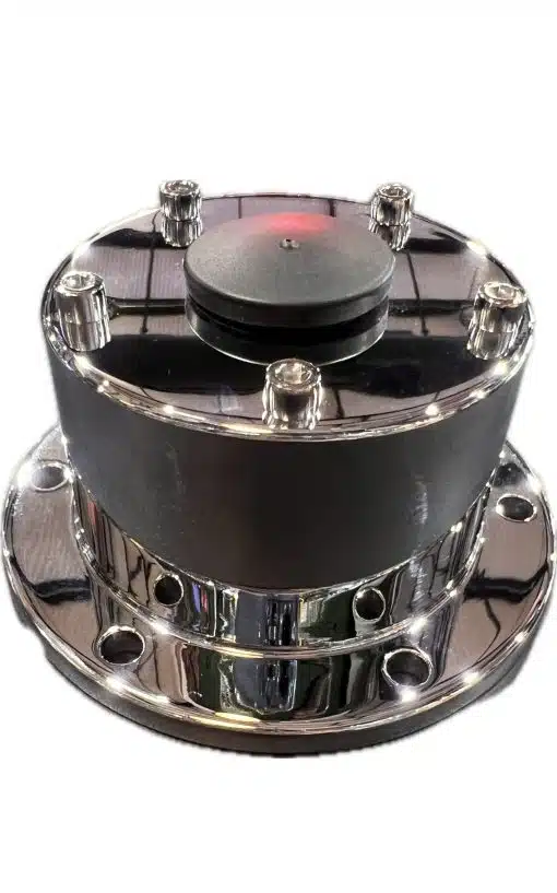 Chrome Plated Billet Aluminum Studded Custom Front Oil Cap Cover - Image 3