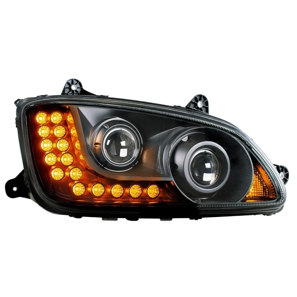 Blackout Kenworth T660 Projection Headlight Assembly » 75 Chrome Shop