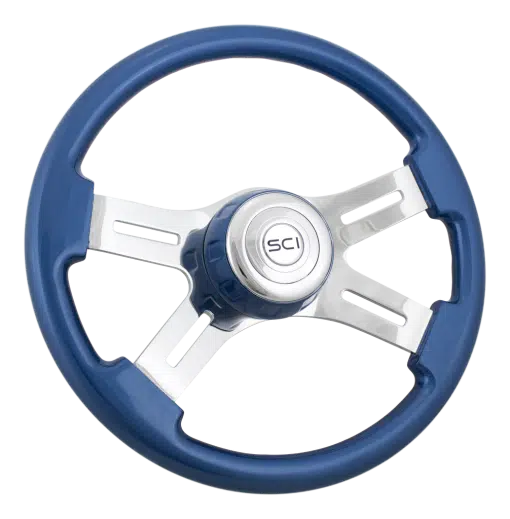 16" 4 Spoke Blue Wheel