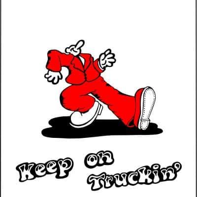 30" Keep On Truckin Mudflap