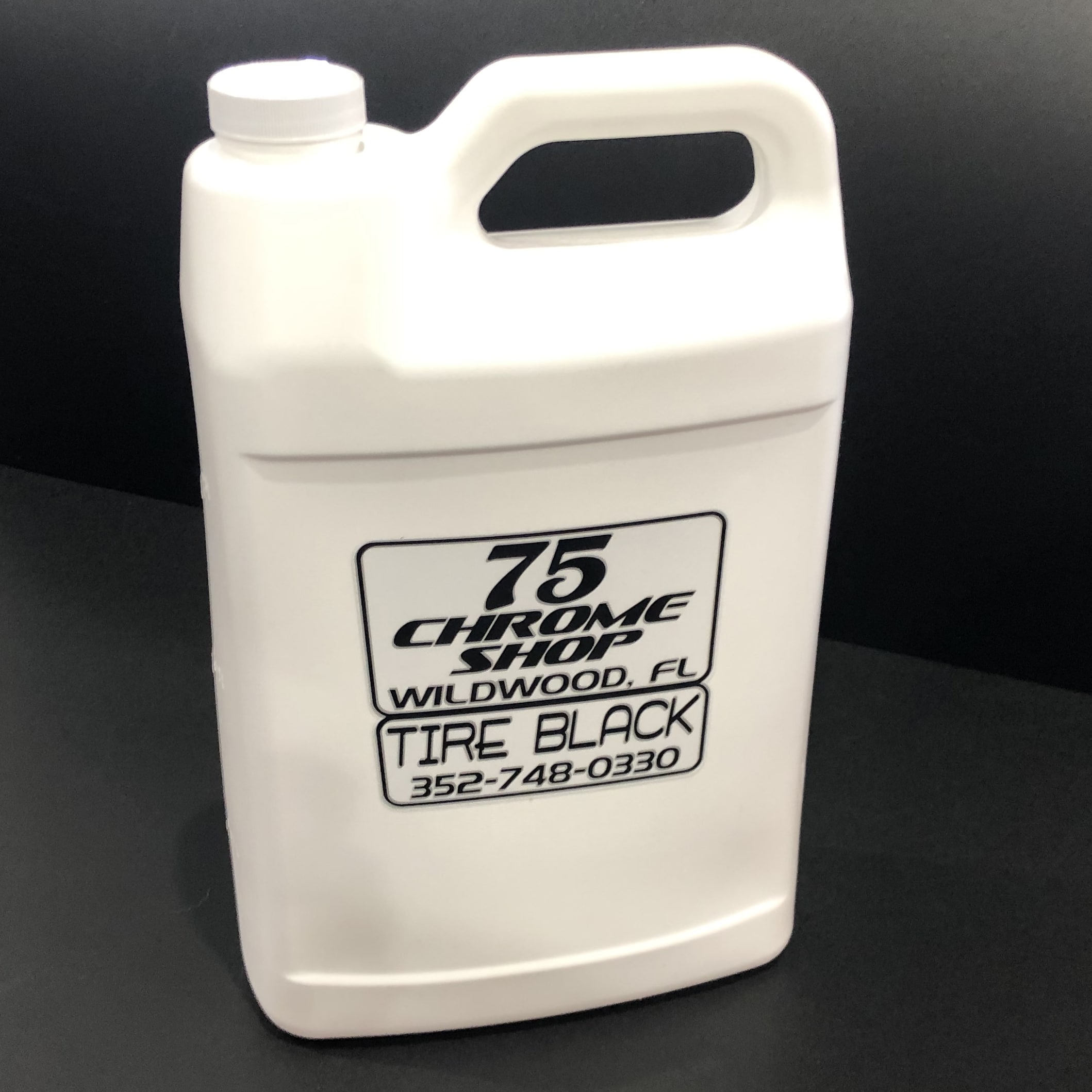 75 Chrome Tire Black Tire Shine Gallon Jug