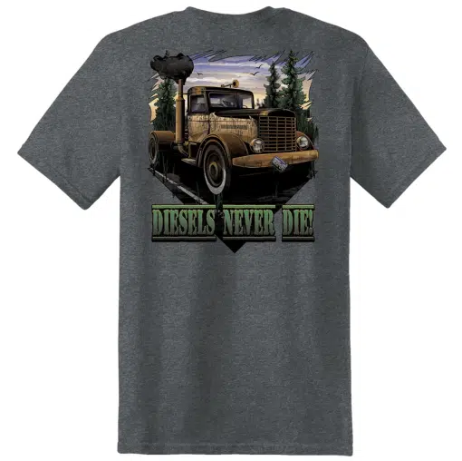 Vintage Diesels Never Die Short Sleeve T-Shirt