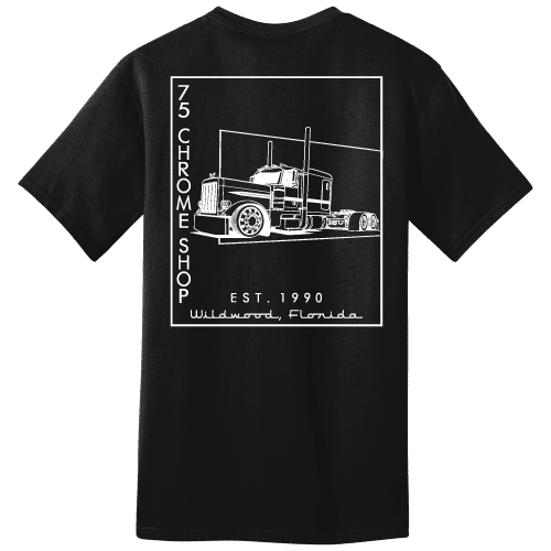 75 Chrome Shop Black Square Truck Shirt » 75 Chrome Shop