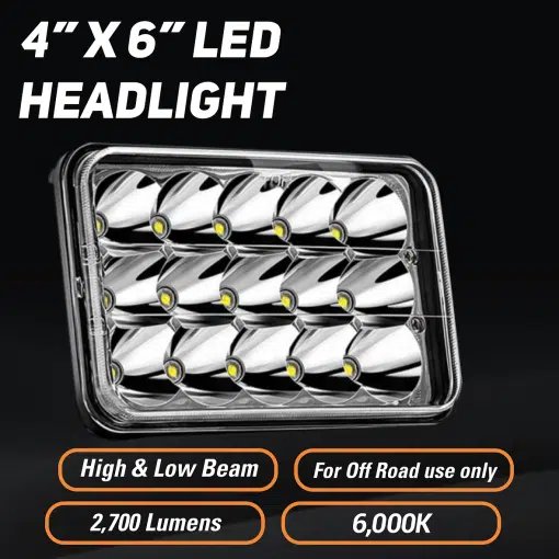 4 x 6 Haizer Headlight LED H/L - Image 3