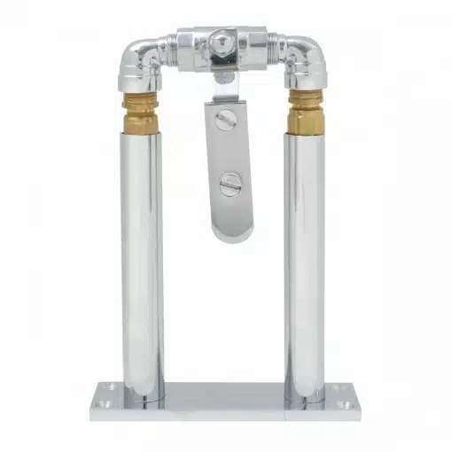 11" Chrome Air Valve Lever & Floor Mount Stand
