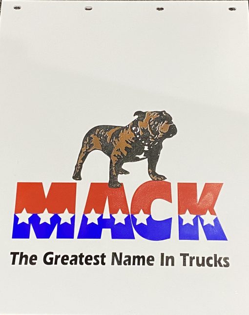 Vintage Mack White Poly Mud Flaps 30"