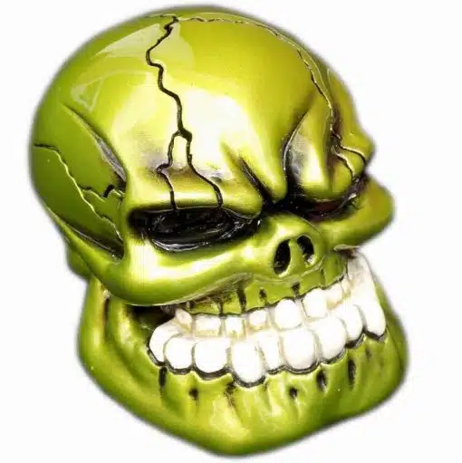 Booger Green Punchy Skull Shift Knob
