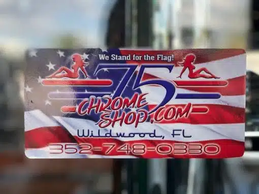 75 Chrome Shop Stickers - Image 6