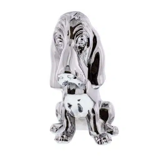 Chrome Bassett Hound Ornament - Image 3