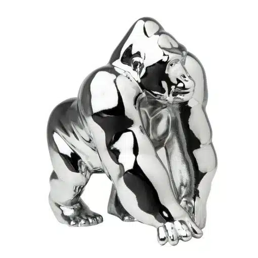 Chrome Gorilla King Hood Ornament - Image 2