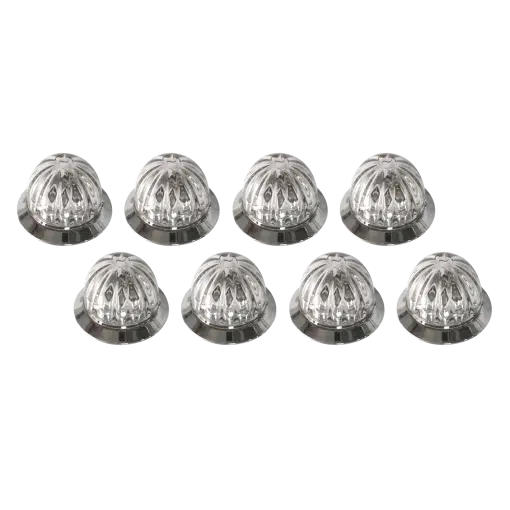 Amber/Clear Mini Watermelon LED Lights 3/4" - Image 2