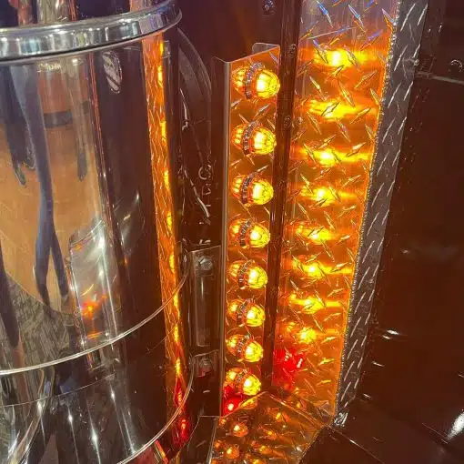 Amber/Clear Mini Watermelon LED Lights 3/4"