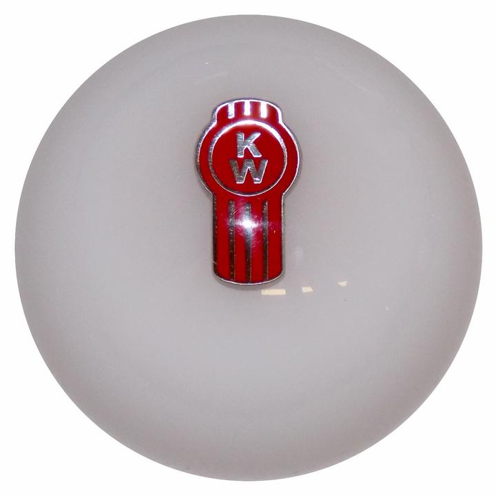 Kenworth Pearl White Gear Shift Knob » 75 Chrome Shop