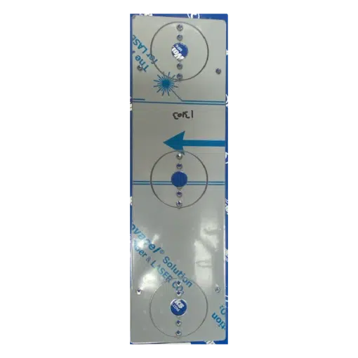 Peterbilt Stainless Steel Sleeper Plate With 3 Watermelon Light Holes - Image 2