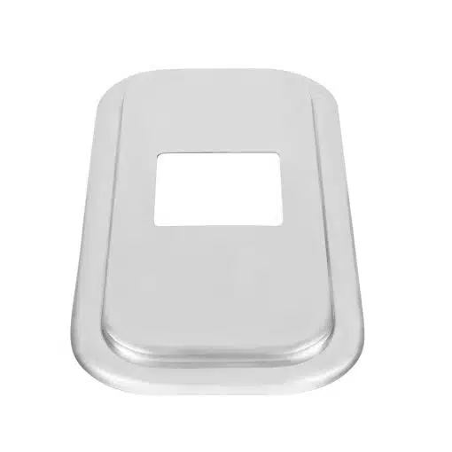 Peterbilt Stainless Steel Shift Plate Cover - 4-7/8" x 4-13/16" Opening