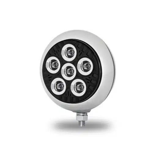 5" Round High Powered Spot Beam Legacy Series LED Work Light - Black/Chrome