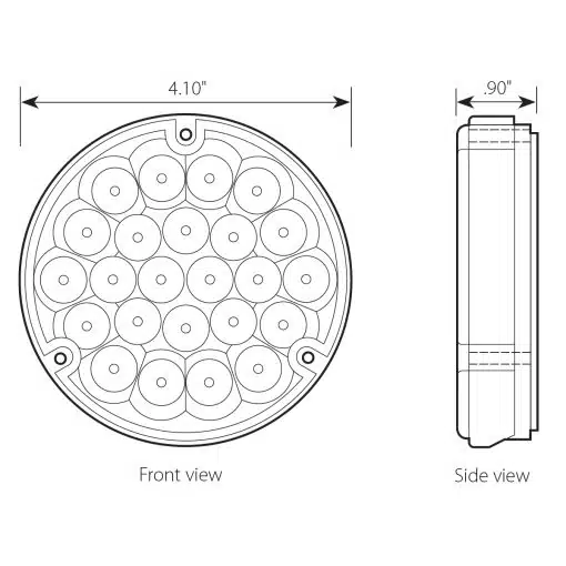 4″ Red Pearl LED Load Light – 24 Diodes - Image 7