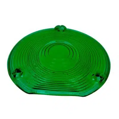 Classic Glass Lens 3 Hole with Lip - Green