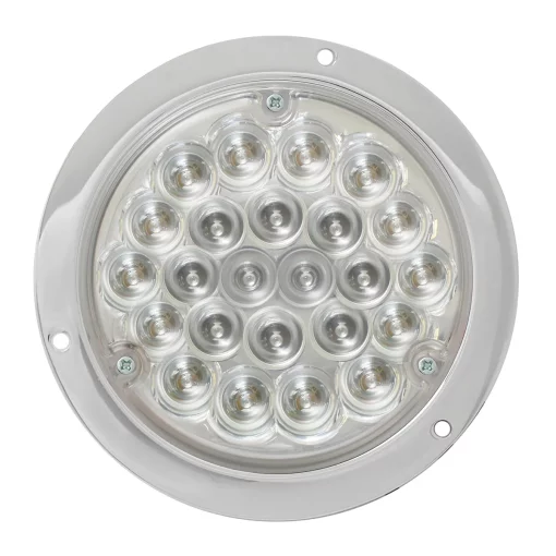 4″ Deep Dish Red Pearl LED Light with Recessed Housing - 24 Diodes - Image 3
