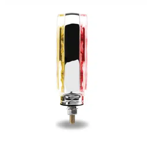 Amber / Red Turn Signal & Marker to Green Auxiliary LED Double Face Fender Light 4 inch - Image 2