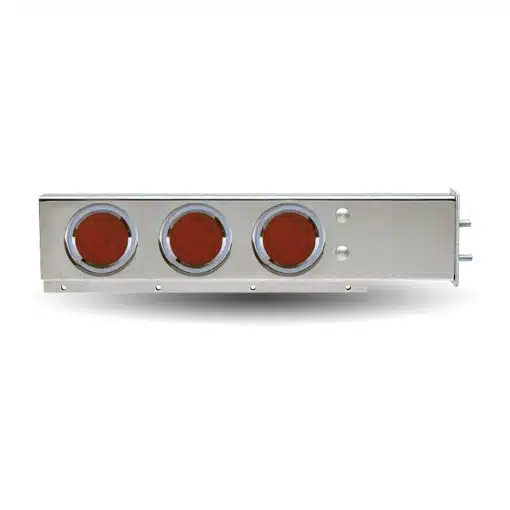 Flat Top Mud Flap Hanger w/ 4" Red/Red LEDs
