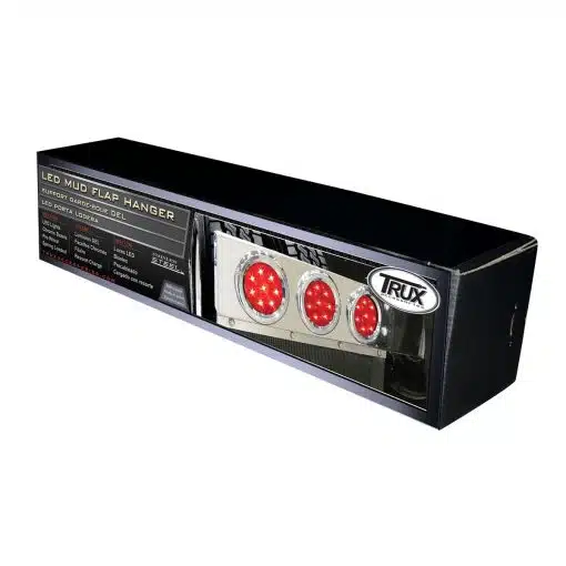 Flat Top Mud Flap Hanger w/ 4" Red/Red LEDs - Image 2