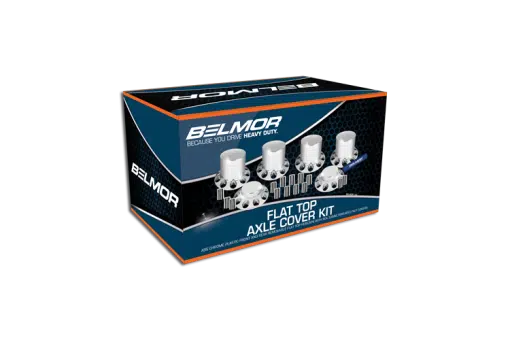 Flat Top Axle Hub Covers Kit with 2 Front Kits and 4 Rear Kits - Image 2