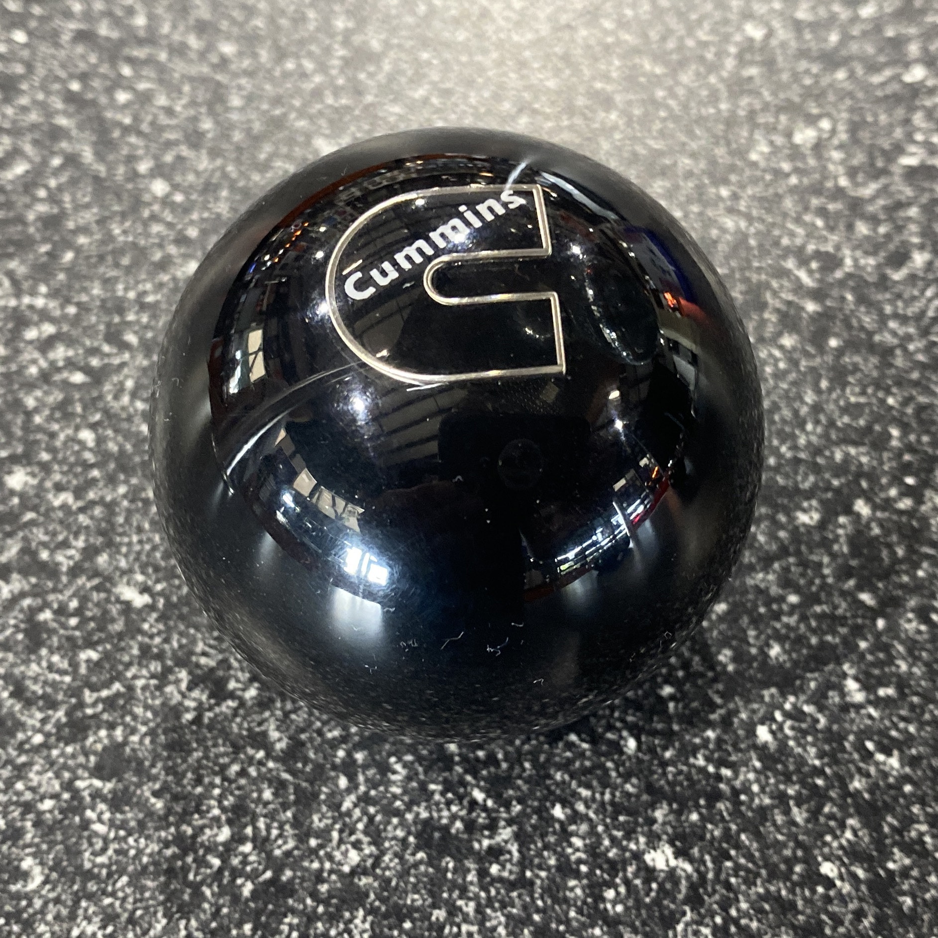 Cummins C Logo Clear Glitter Shift Knob