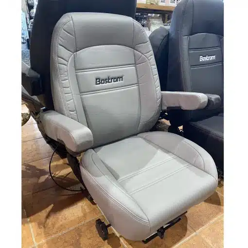 Bostrom Gray Pro Ride Lo Pro Mid Back Leather