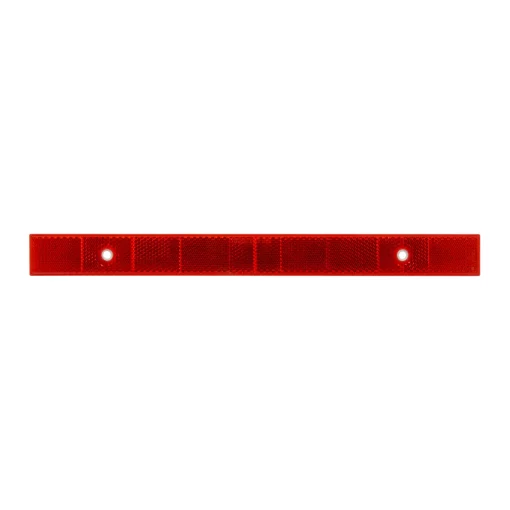 Reflector Strip Stick-On  W/ Adhesive Backing & 2 Screw Mount - RED