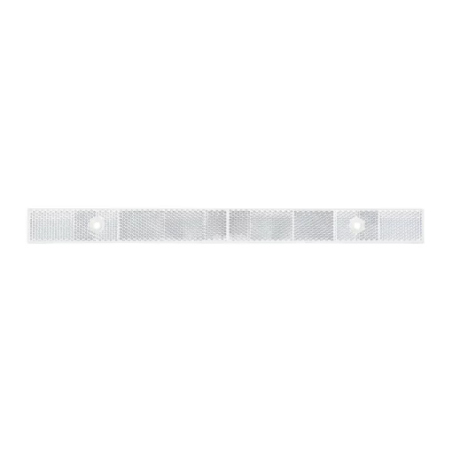 Reflector Strip Stick-On  W/ Adhesive Backing & 2 Screw Mount - CLEAR