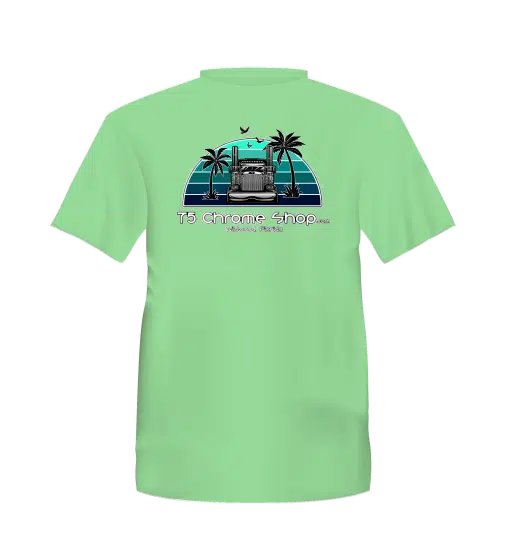 75 Chrome Shop Mint Palm Tree T-Shirt