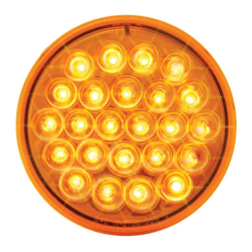 4″ Amber Pearl LED Strobe Light - 24 Diodes