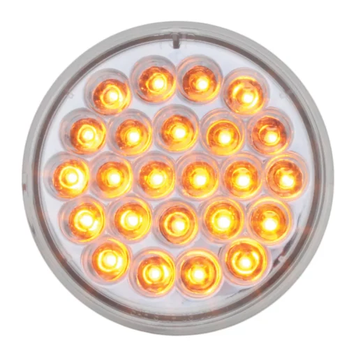 4″ Amber Pearl LED Strobe Light - 24 Diodes - Image 2