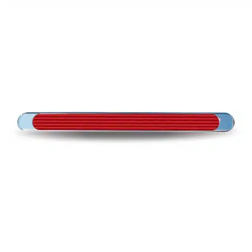 17" Red Auxiliary Chrome LED Strip - 12 Diodes