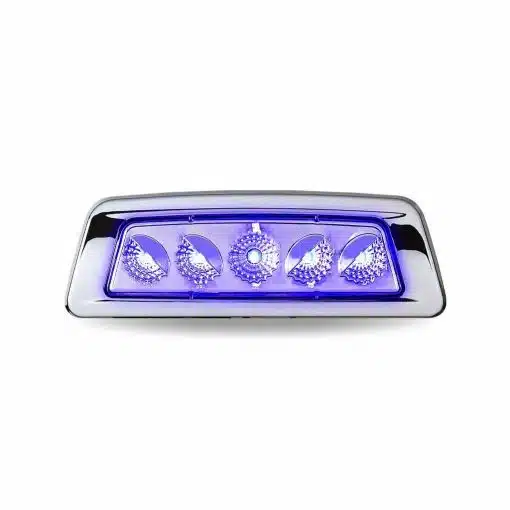 Kenworth Dual Revolution Amber Turn & Marker to Blue Auxiliary Fender LED Light - 5 Diodes - Image 3