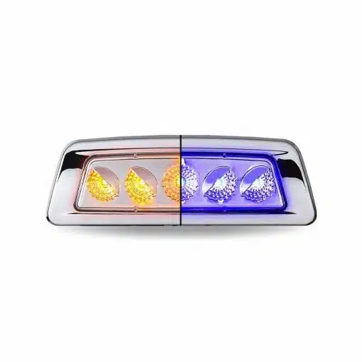 Kenworth Dual Revolution Amber Turn & Marker to Blue Auxiliary Fender LED Light - 5 Diodes - Image 4