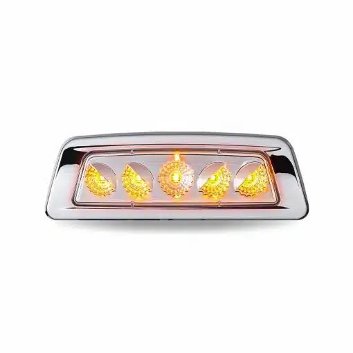 Kenworth Dual Revolution Amber Turn & Marker to Purple Auxiliary Fender LED Light - 5 Diodes - Image 2
