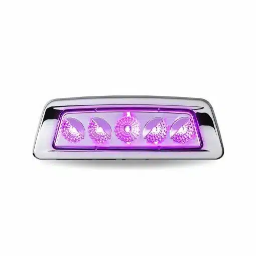 Kenworth Dual Revolution Amber Turn & Marker to Purple Auxiliary Fender LED Light - 5 Diodes - Image 3