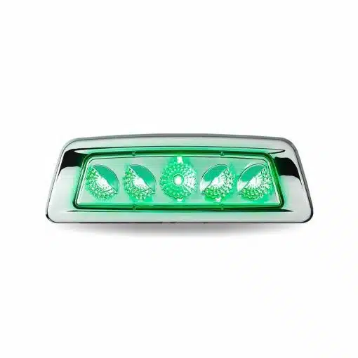 Kenworth Dual Revolution Amber Turn & Marker to Green Auxiliary Fender LED Light - 5 Diodes - Image 3