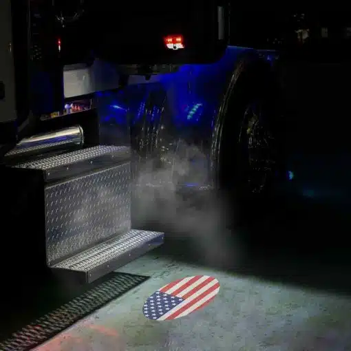KW/PB Oval USA Flag Projector LED Door Light