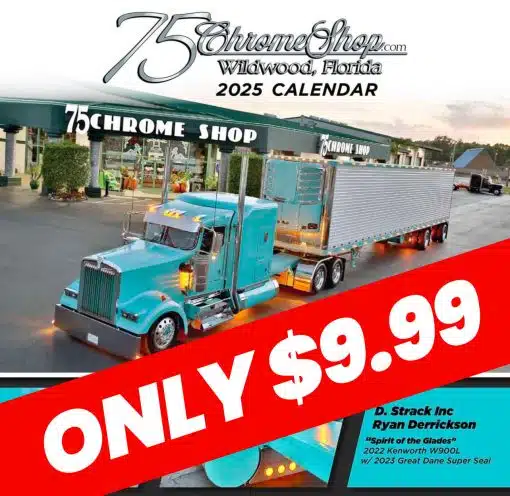 75 Chrome Shop Calendar 2025